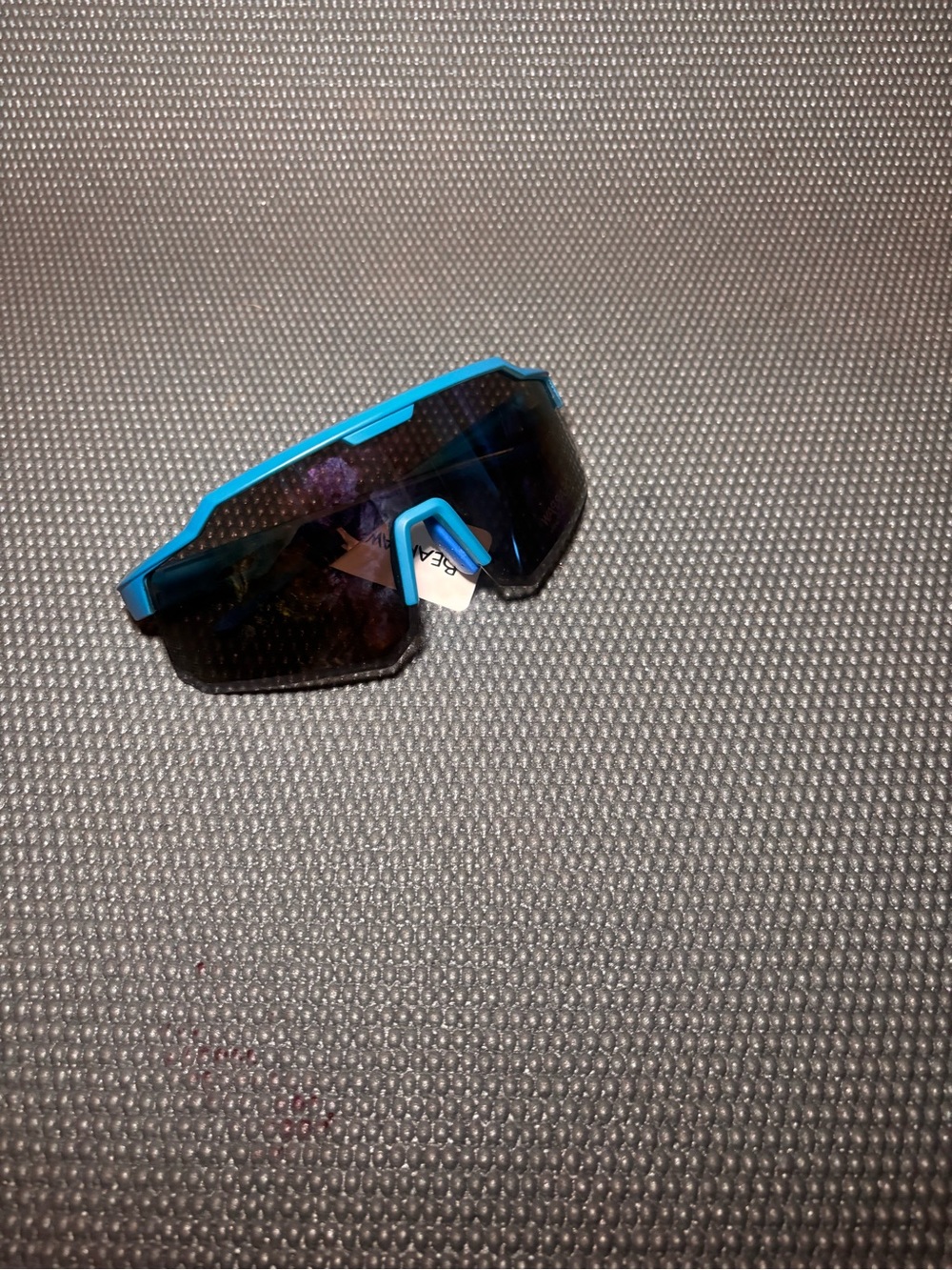 BearPaw Blue and Black Wraparound Sports Visor Sunglasses